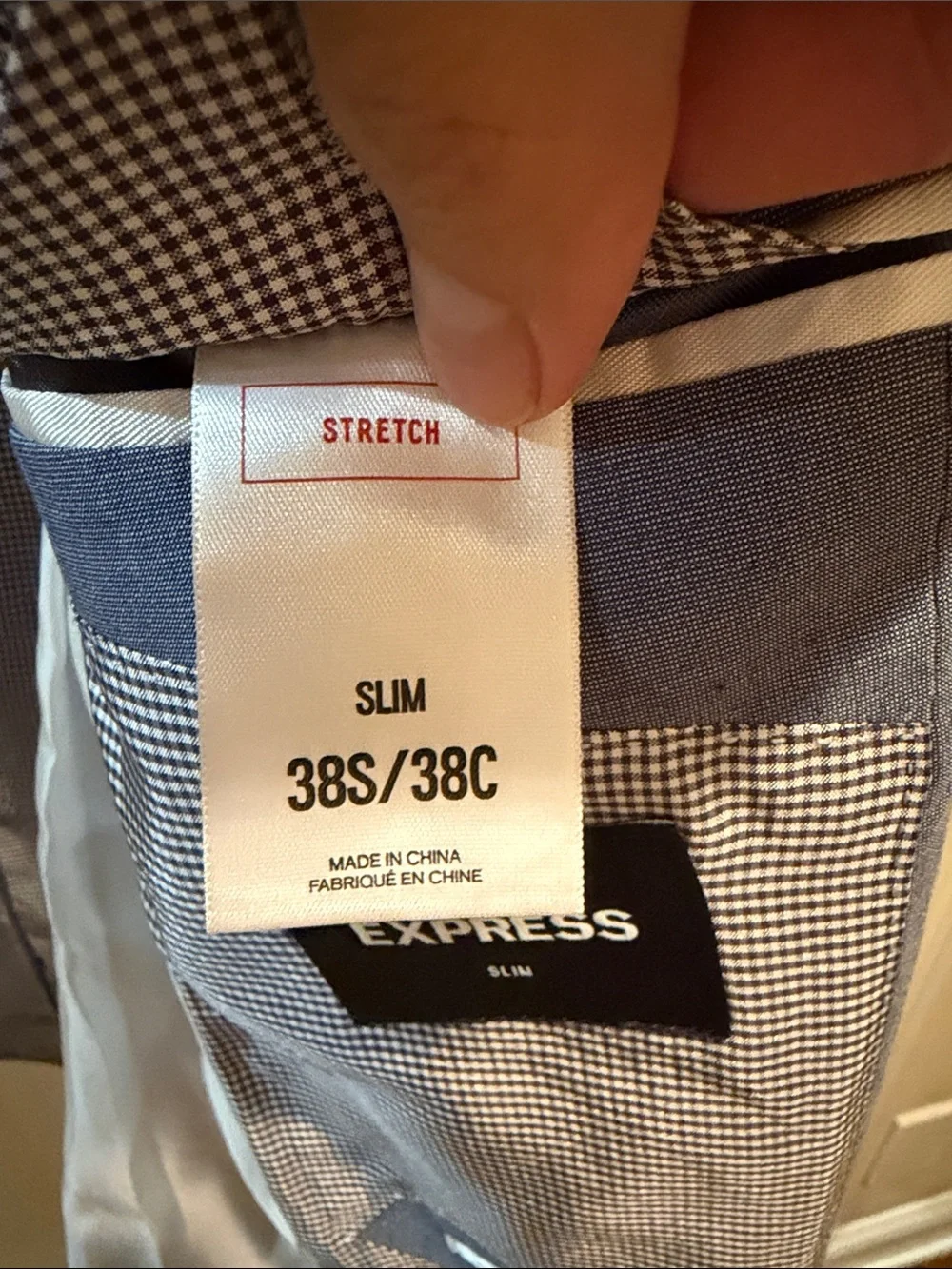 Express Light Blue Men's Two-Piece Suit Jacket & Pants